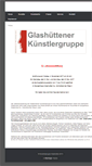 Mobile Screenshot of kuenstlergruppe-glashuetten.de